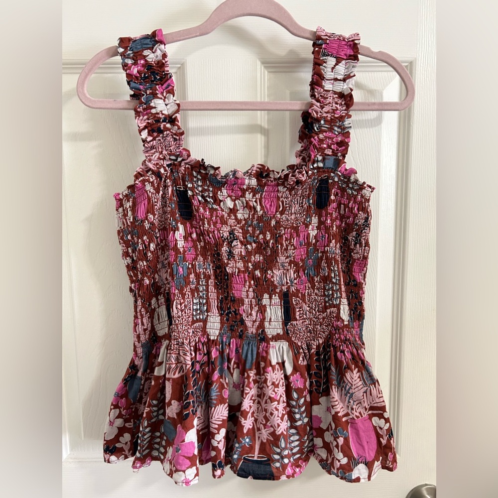 Kate Spade Garden Posy Smocked Top, Small